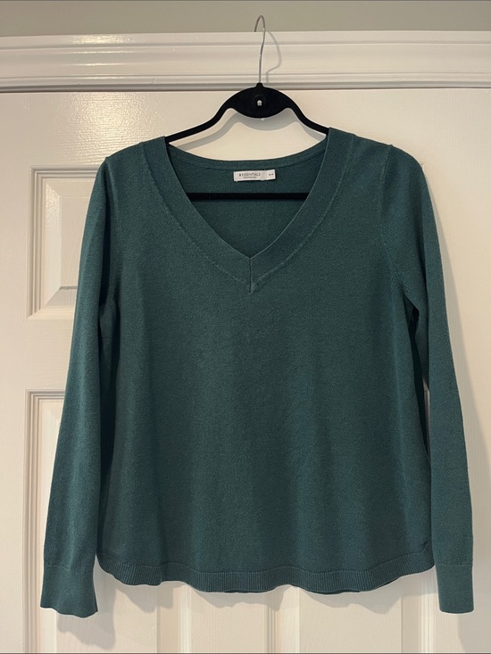 Reitmans Sweaters - Reitmans Essentials Deep Green Crewneck Knit Sweater Size M
